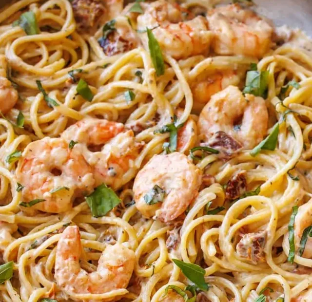 Tuscan Shrimp Pasta Recipe