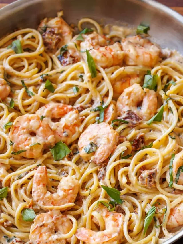 Tuscan Shrimp Pasta Recipe