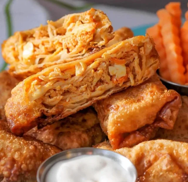 BUFFALO CHICKEN EGG ROLLS RECIPE