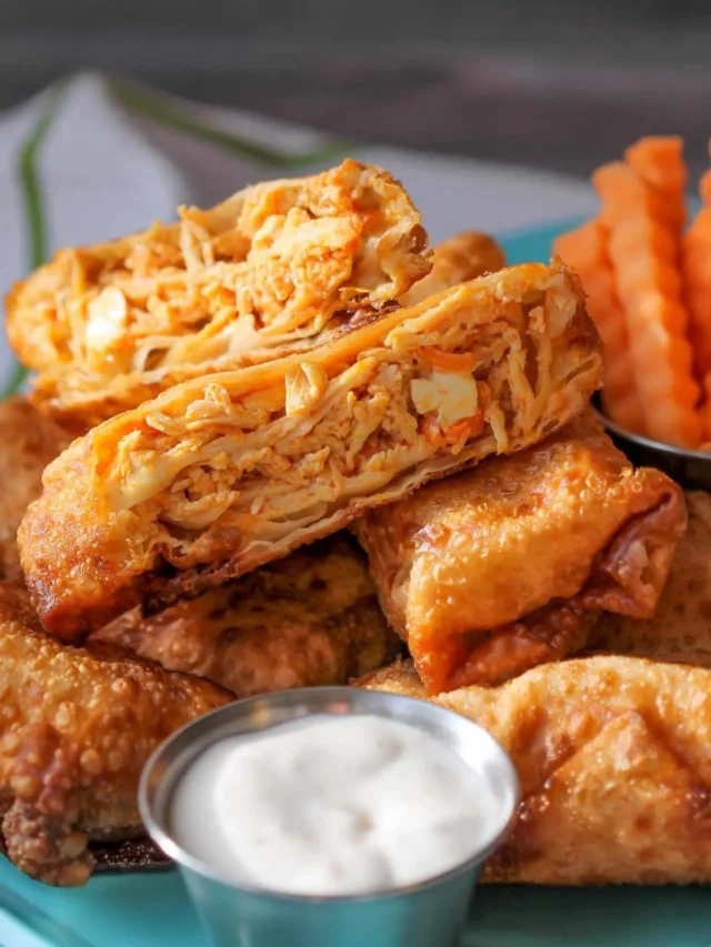 BUFFALO CHICKEN EGG ROLLS RECIPE