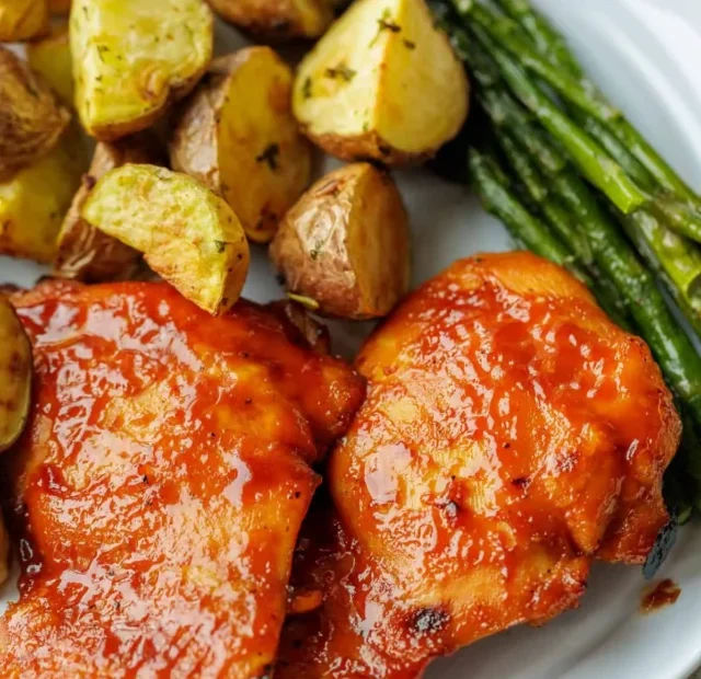 Baked BBQ Chicken Thighs