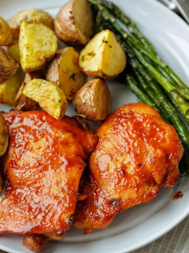 Baked BBQ Chicken Thighs