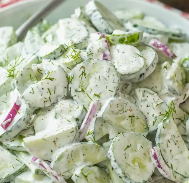 Creamy Cucumber Salad Recipe