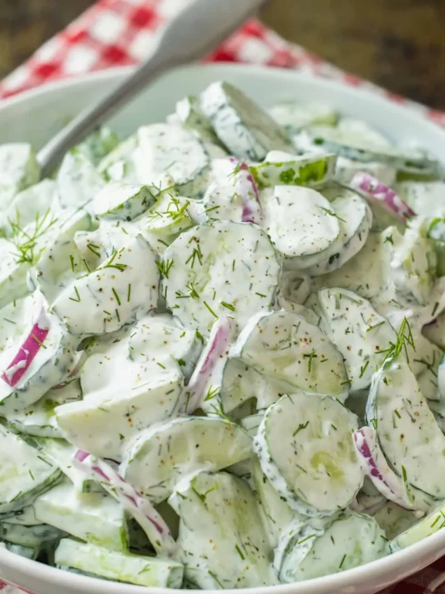 Creamy Cucumber Salad Recipe