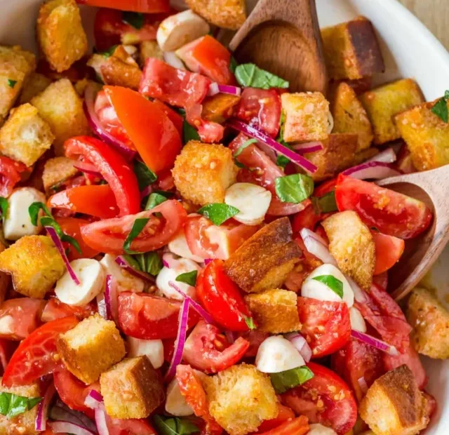 Panzanella Salad with the Best Dressing