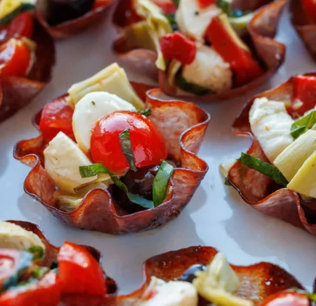 Salami Cups Appetizer Recipe